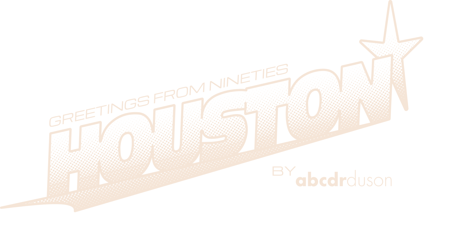 Logo Greetings From Nineties Houston by Abcdrduson